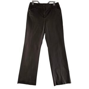 Talbots Stretch Brown Pants Straight Women's Size 10